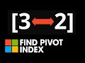 Find Pivot Index - 742. LeetCode - Java