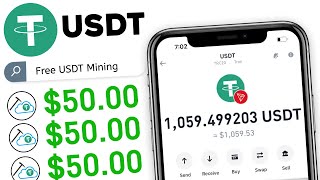 Free $50.00 USDT 🥶 Very FAST FREE USDT Mining Site without investment 2025