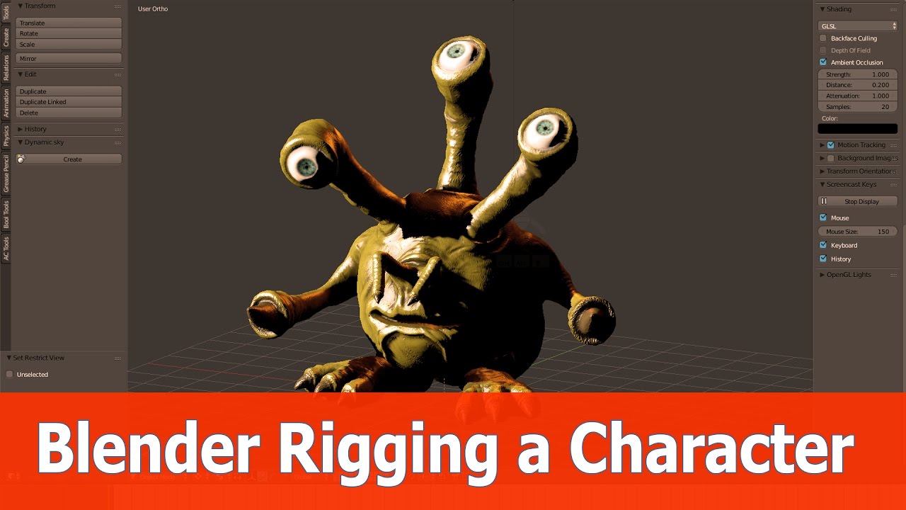 Blender Rigging A Character Tutorial - YouTube