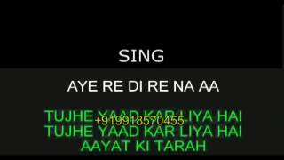 Aayat Karaoke Video Lyrics Without Alap