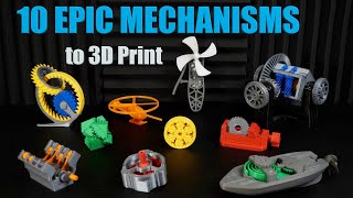 10 EPIC Mechanisms to 3D Print First in (With Timelapses & ASMR)