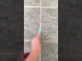 Norwex mold and mildew stain remover on grout