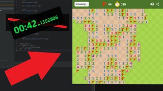 BOT DESTROYS Google Minesweeper WORLDRECORD