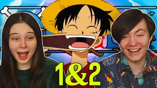 First Time Watching One Piece Anime! 👒 One Piece Ep 1 & 2 REACTION & REVIEW