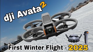 Dji Avata 2 - First Winter Flight Of Year 2025