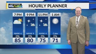 Mild and muggy Saturday night ahead