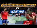 DRAMATIS!! GREGORIA MARISKA TUNJUNG VS HAN YUE, GREGORIA KE FINAL PERTAMANYA