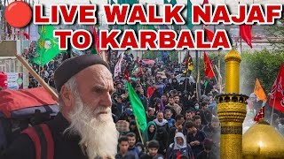 Live walk najaf to karbala | Arbaeen walk | karbala 2022 video | walk from najaf to karbala live