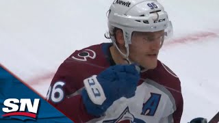 Avalanche's Mikko Rantanen Collects Pass With One Hand To Beat Defender Before Scoring vs. Kraken