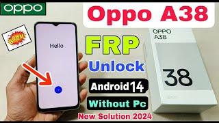 OPPO A38 FULL FRP | GOOGLEFRPUNLOCK | FRP | GOOGLEBYPASS | ANDROID 14 |