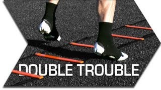 DOUBLE TROUBLE - SPEED LADDER - FOOTWORK \u0026 QUICKNESS TRAINING DRILLS