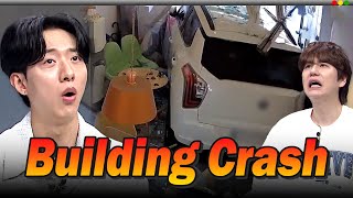 CNBLUE LEE JUNGSHIN's Dashcam Reaction : Car Crashing into Building 💥