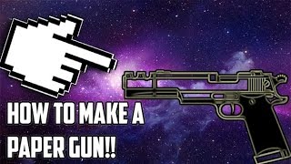 How to Make a Paper Gun that Shoots without Tape or Glue