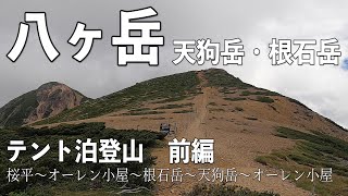 【登山】八ヶ岳（天狗岳・根石岳） オーレン小屋1泊2日テント泊前編