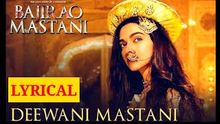 Shreya Ghoshal - Deewani Mastani Lyrics | Bajirao Mastani | SR Songs