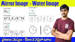 Mirror Image & Water Image I Best Reasoning Tricks in Telugu I Mirror Image of Clock I Ramesh Sir