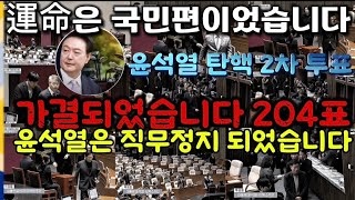 2024년 12월 14일 [200만명여의도] 運命은 국민의 편이었습니다 | 내란수괴 윤석열탄핵은 가결되었습니다