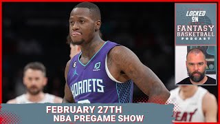 NBA Pregame Show | Fantasy Basketball | Monday February 27th