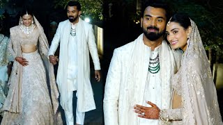 Athiya Shetty and KL Rahul Walk Hand-In-Hand As They Make FIRST Public Appearance Post Marriage