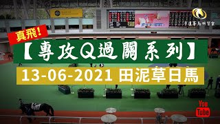 【真飛！專攻Q過關系列】精選連贏2X3過關｜真實長線投注項目｜2021-06-13 田泥草日賽｜賽事分析｜小本搏大堆｜卡達賽馬研習室