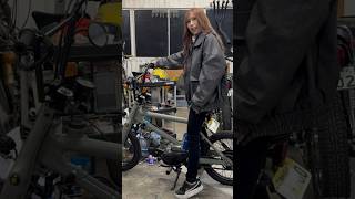 バイクか？スーパーカブのフルカスタム？bmx風チャリカブ