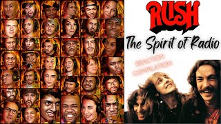REACTION COMPILATION | Rush - The Spirit of Radio | First Time Hearing Montage (DESCRIPTION)