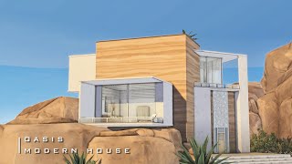 Oasis Modern House | The Sims 4 Speed Build | NO CC | Stop Motion