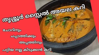 തൃശ്ശൂർ സ്റ്റൈൽ അയല കറി | FISH CURRY |  COCONUT MILK FISH CURRY