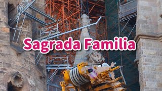 Basilica of the Sagrada Familia in Barcelona - January 19, 2025