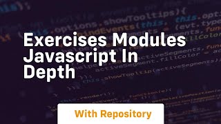 Exercises modules javascript in depth