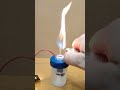 Burning water experiment