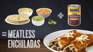 Meatless Enchilada Recipe: BUSH’S® Beans Recipe Math™ #7