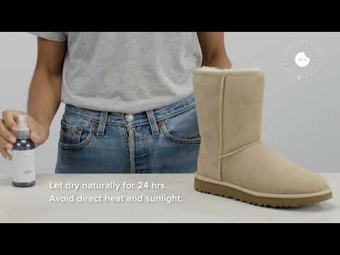 How do you waterproof sheepskin boots?