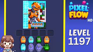Pixel Flow Level 1197 Solution Walkthrough
