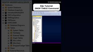 SQL Tutorial: DROP TABLE Command (Beginner Friendly)