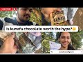 Is kunafa chocolate worth the hype 😍🤤/Amdavadiyash/Ahmedabad