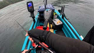 足漕ぎカヤックで根魚を釣る