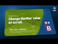 Bootstrap - Change NavBar color on scroll