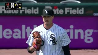 Dylan Beavers sacrifice fly drove in a run against the White Sox