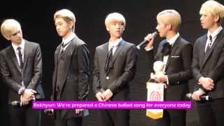 [Eng Sub] 140118 ALL 100% in Taiwan Self Introduction At Press Conference Part 2