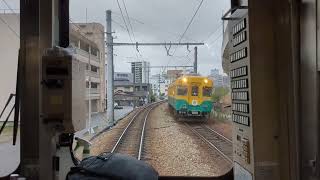 回復運転！富山地方鉄道立山線　五百石・寺田経由電鉄富山行　17480形　寺田〜電鉄富山駅間前面展望