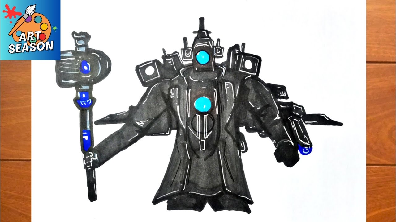 How To Draw Titan Cameraman Skibidi Toilet 50 Upgraded 50 Off