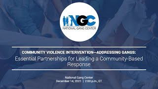 Essential Partnerships for Leading a Community-Based Response | CVI—Addressing Gangs Series