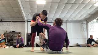 165 Purple belt training with 215 Purple Belt Slayer