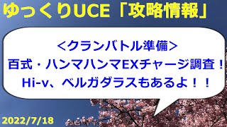 【ゆっくりUCE】クランバトルに向けて気になるEXチャージ量調査！百式とハンマハンマ解説！！Hi-νとベルガダラスとビッグガンもちょこっと。