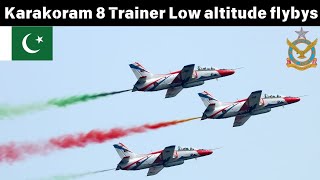 Sherdils low flypast || Pakistan Air Force 2024 || K-8 flypast team