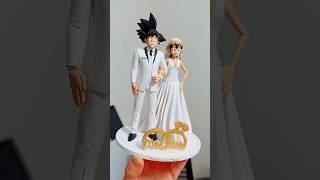 Je redonne vie à ma figurine de mariage 💍✨(Goku \u0026 Chichi relookés !) #DIY #customfigure  #Nostalgie