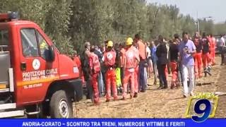 Scontro fra treni tra Andria e Corato: più di 20 morti e 30 feriti