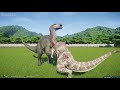 iguanodon modified vs all large and small carnivores jurassic world evolution