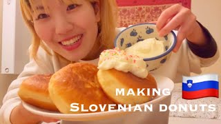 #80【スロベニアで食べたドーナツが忘れられないので自分で作って食べる】making the Slovenian donuts